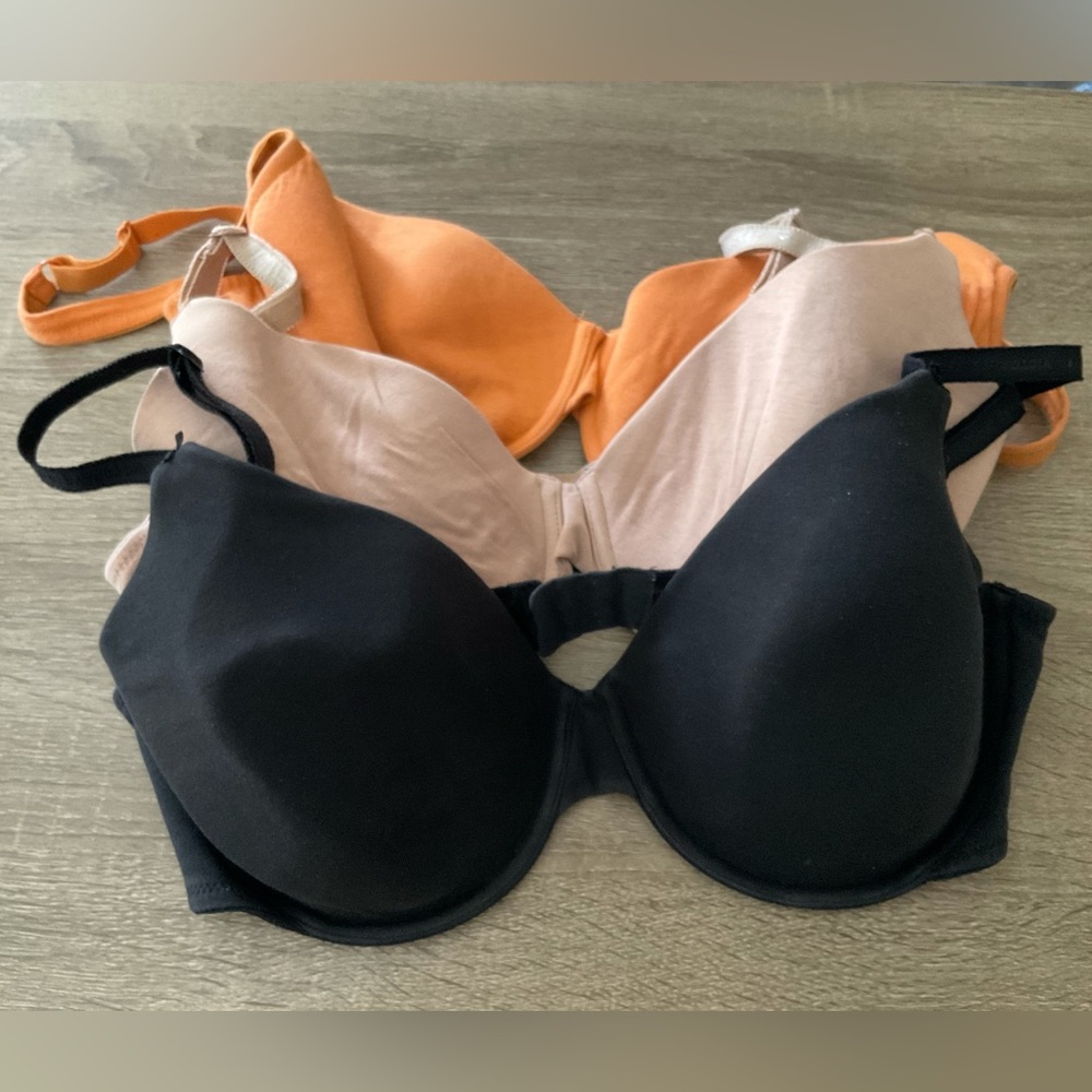 VS bra set And orange, tan, and black